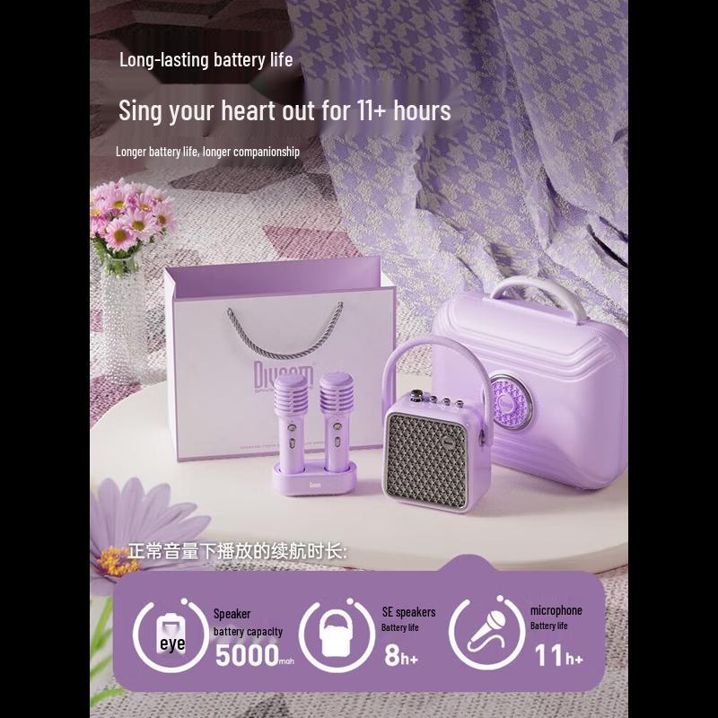 Divoom SongBird-SE Portable Karaoke Bluetooth Speaker with Dual Mics (CN version)