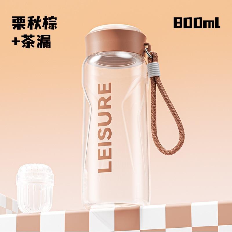 Water Bottle New Large-capacity Plastic Cup Sealed Leak-proof Direct Drinking Sports Kettle High Value Outdoor Portable Drinking Water Plastic Cup