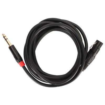 XLR Female To 14 Inch 6.35mm Cable Professional Plug and Play 20 AWG OFC Core Microphone Cable