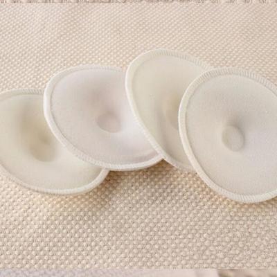 4PCS Bamboo Nursing Pads Washable Reusable Waterproof Mum Breastfeeding Pads Eco Friendly Soft Absorbent Leakproof Feeding Pads