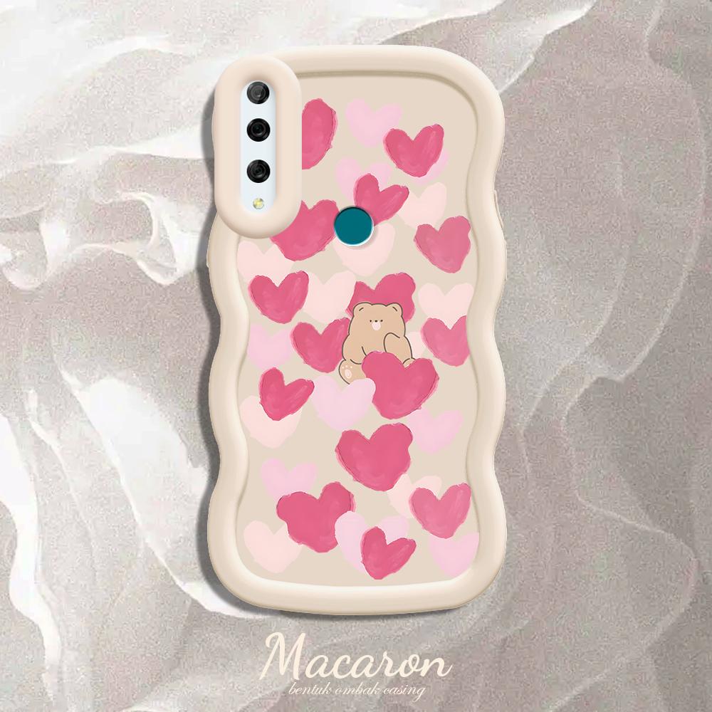 

Окрашенный узор Big Wave Edge Мягкий силиконовый материал Macaron чехол для телефона противоударный защитный резиновый чехол для iPhone Huawei Honor Infinix Tecno Tecno Spark Go 2024 белый