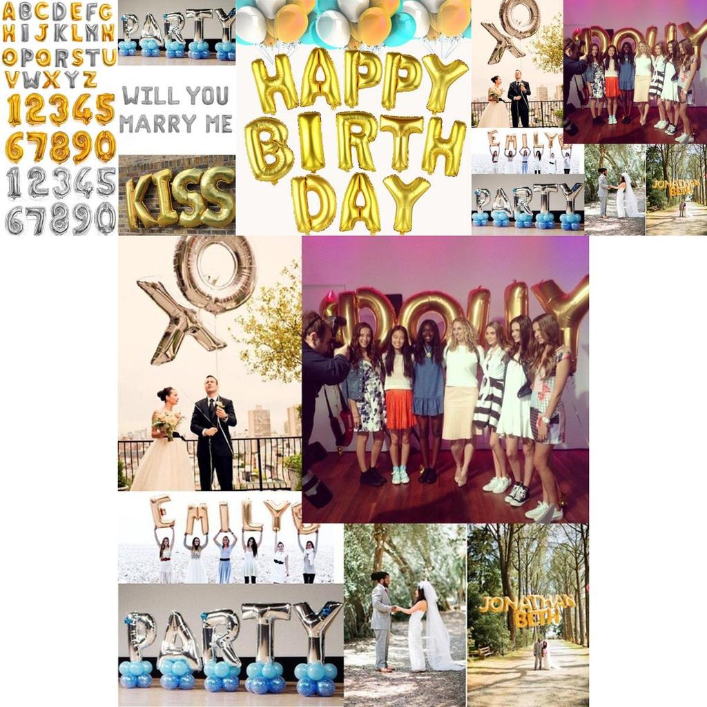Elegant 40 Inch Gold And Silver Number Foil Balloons For Kids Birthday Parties