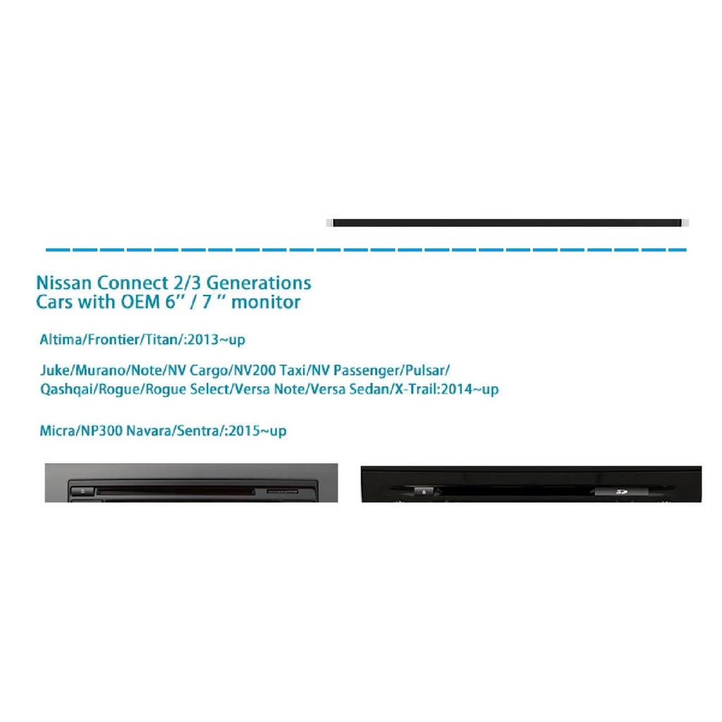Camera Connection C24 Cable for Nissan Bosch Radio Origina Rogue Micra Juke X-Trail Work with Connect OEM Multimedia System