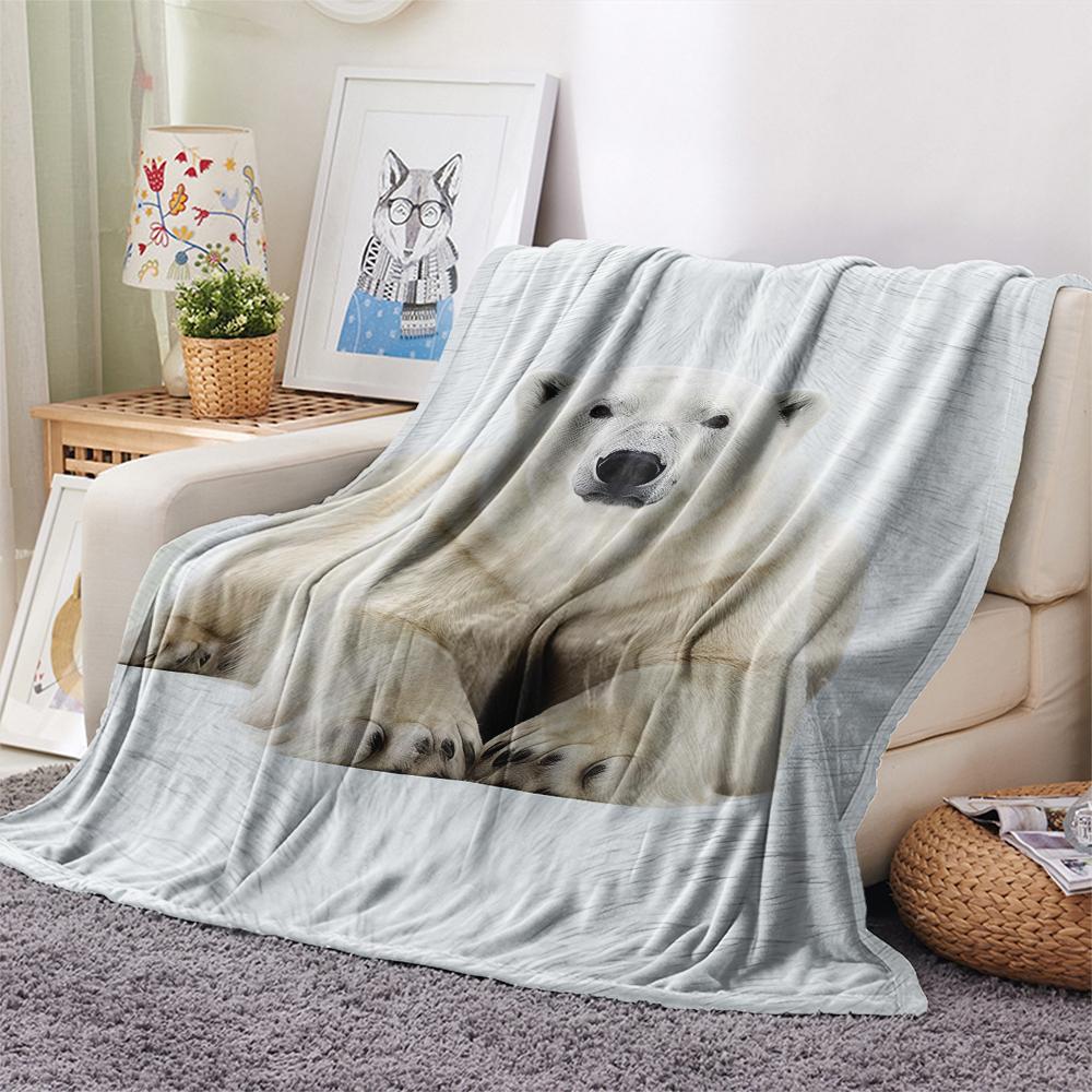 1 Pezzo Coperta in Flanella con Stampa Cartone Animato, Alta Qualità Confortevole per Tutte le Stagioni, Decorazione per la Casa, Calore e Comfort, Perfetta per Regalo di Natale Compleanno