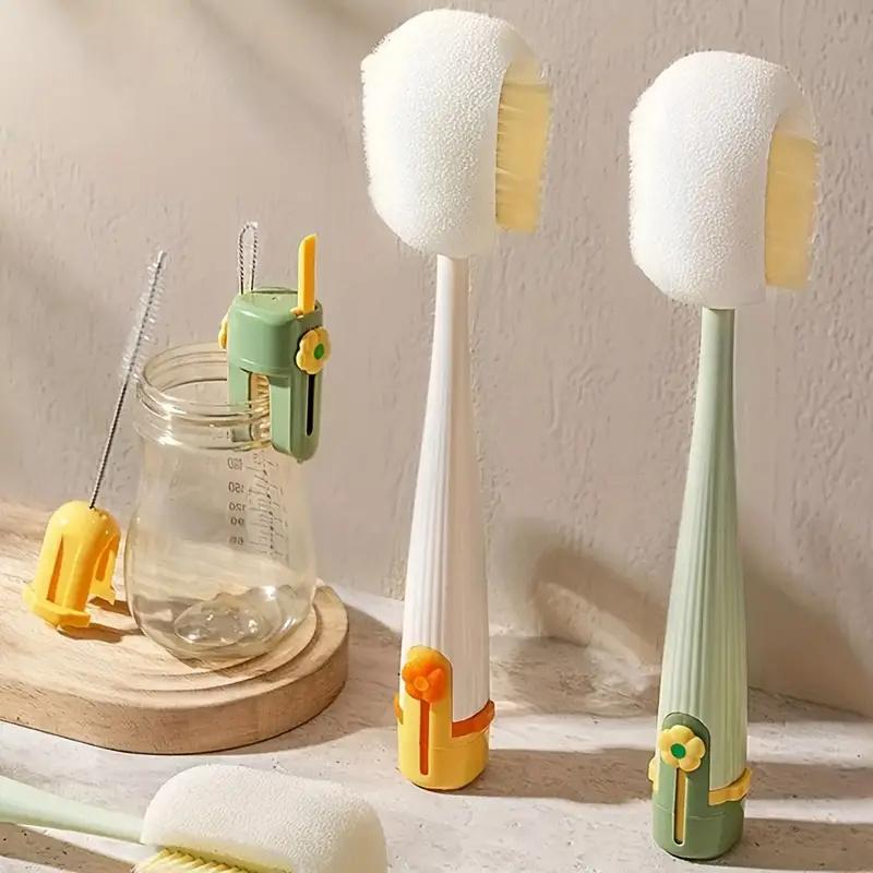 5-In-1Cup Multifunctional Washing Tool For Household Use Cup Brush Water Cup Thermos Cup Brush Milk Bottle Cleaning Sponge Brush