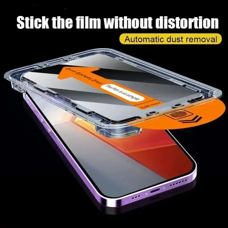 3PCS Anti Spy Dust Free Installation Screen Protector for Samsung A15 5G A16 A14 A13 A12 A06 A05 A05s A25 A23 A22 A21s Glass