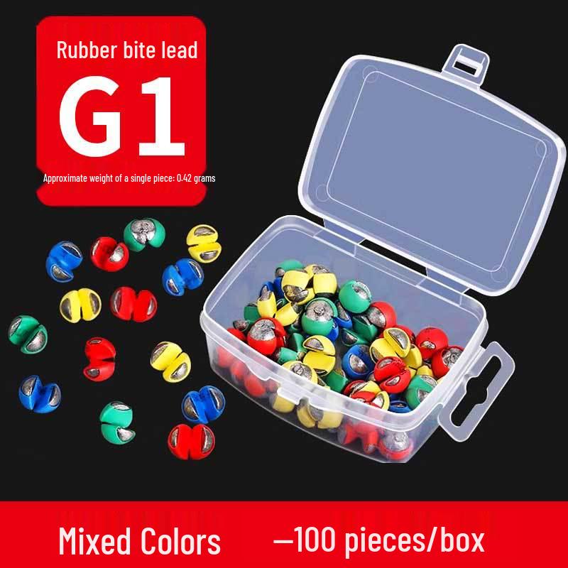 Yizhan Lion Line Bite Resistant Rubber Clip & Sinker Set for Raft Fishing - Water-Resistant Bottom Finder Tool.