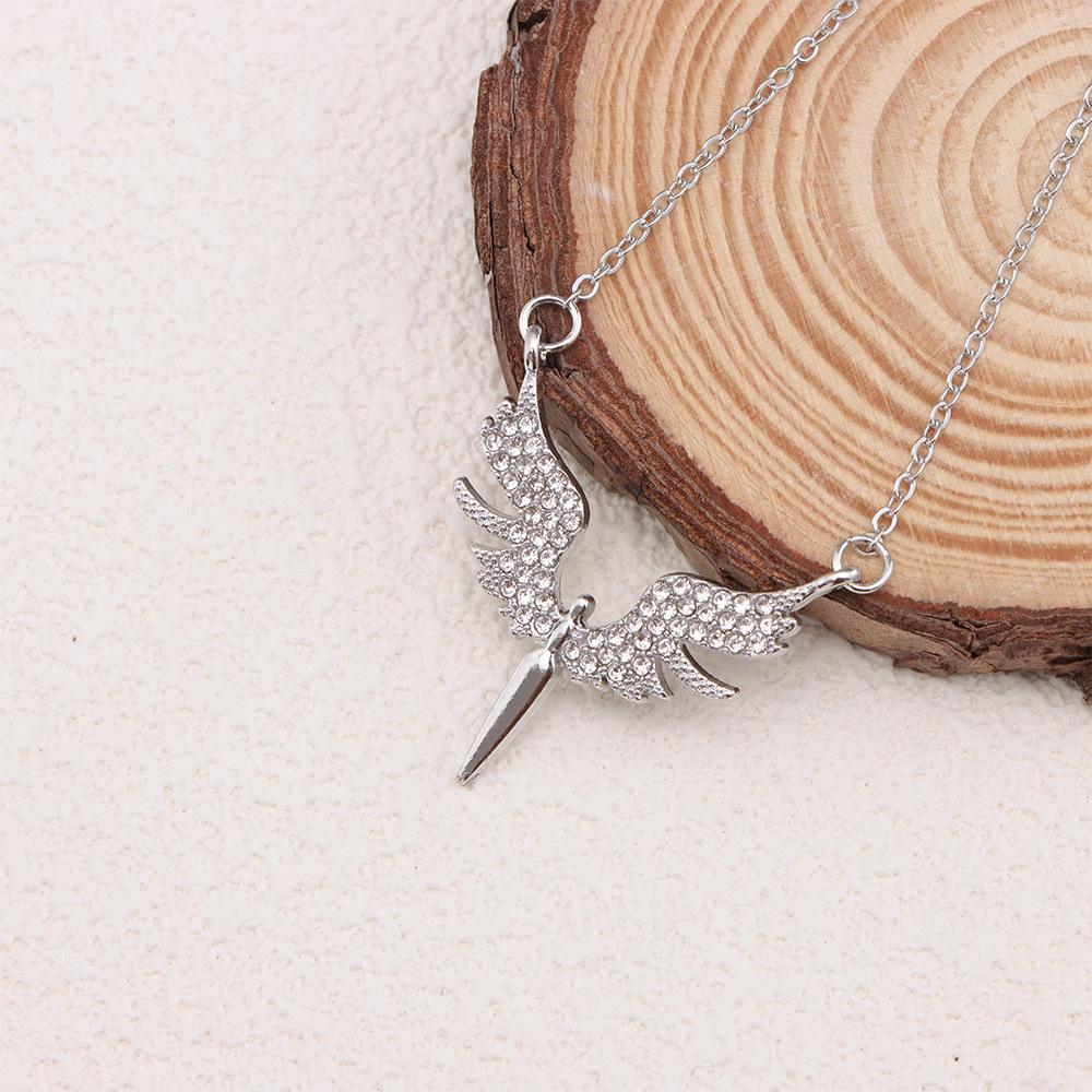 S925 Silver Diamond Bird Pendant Double Chain Necklace - European & American Style, Sparkling Light Luxury for Women
