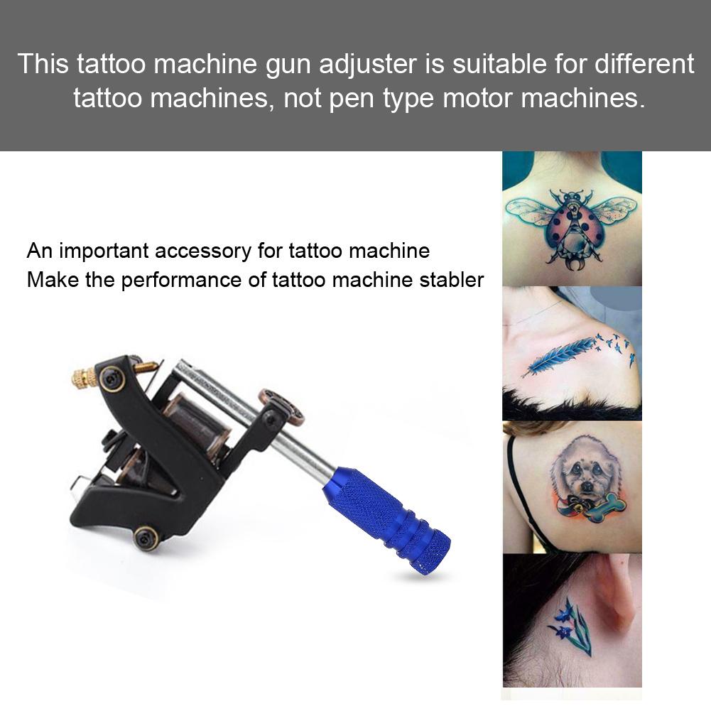 Professional Tattoo Machine Armature Regulator Spring Tattoo Needle Alignment AdjusterBlue