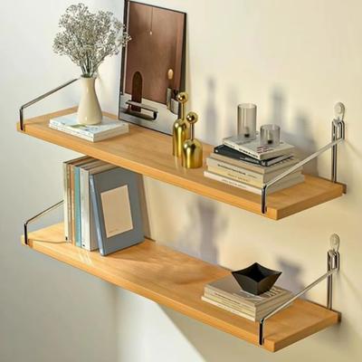 30/40/50cm Wall Storage Rack Wood Wall Shelves Versatile Floating Shelf  Bathroom Room