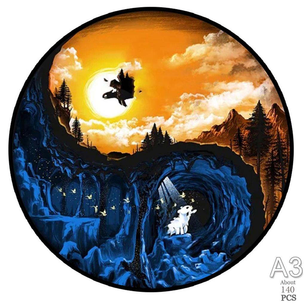 Puzzle Zwierzęce Drewniane Tygrys Drewniane Puzzle Nieregularne Pies Zwierzę Drewniane Puzzle dla Dorosłych Dzieci Ekskluzywny Projekt Inteligentne Puzzle