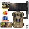 LS VISION Kamera Solar Hunting Trail 14MP 4G Karta SIM IP66 Wodoodporna Dwukierunkowa rozmowa 20M PIR Detekcja ruchu Kamera do obserwacji dzikiej przyrody IR Night Vision