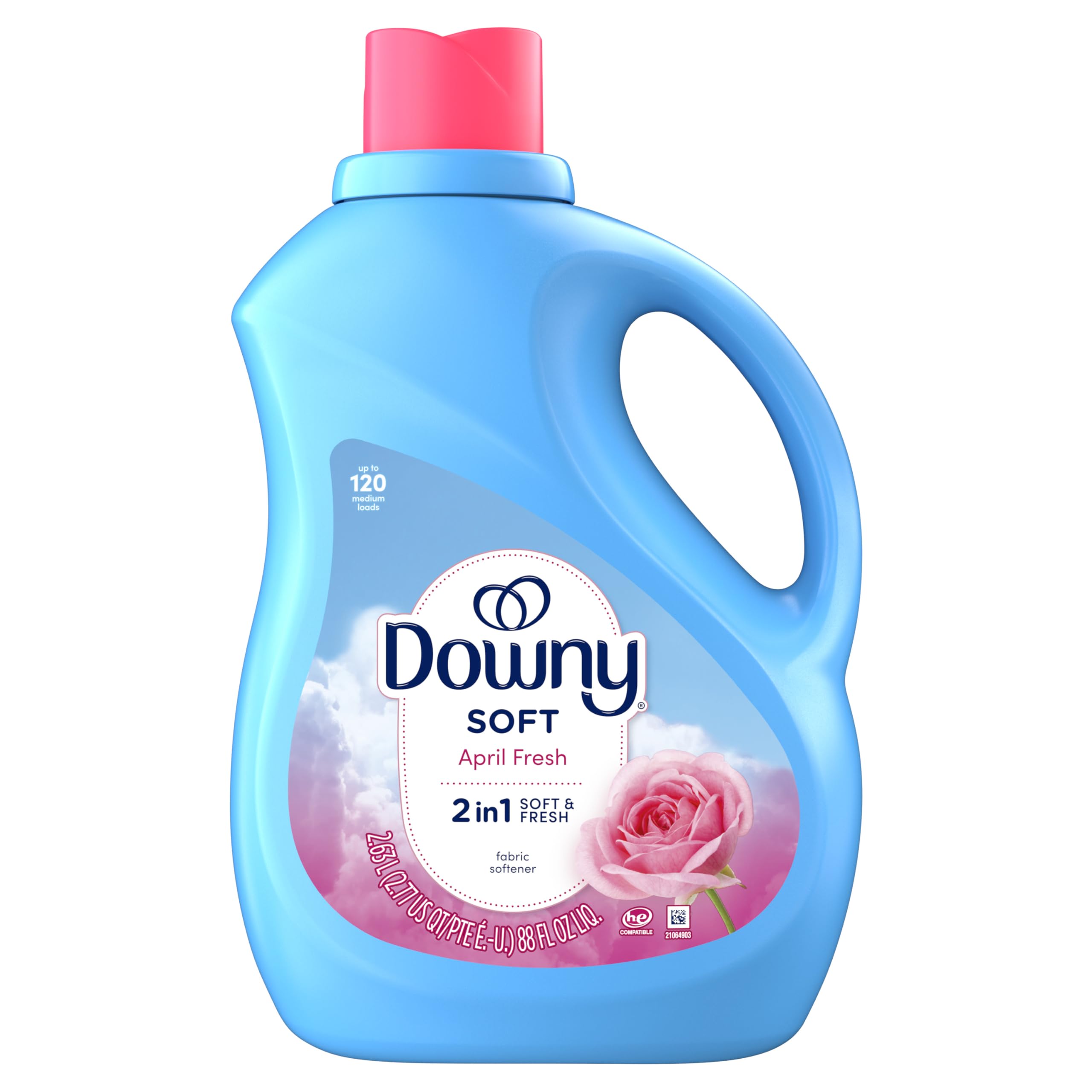 

Downy Ultra Downy Жидкий Кондиционер для Ткани Апрельская Свежесть Солнечный Свет Официально Смягчитель, (Весенний Аромат), 2,630 мл (Большая вместимость, Импортный) белый