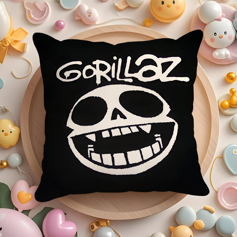 G-GorillazS Band Cushion Cover Home & Car Multi-Scene Pillow Cover - Reversible, Soft & Durable for Daily Use