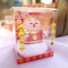 Fortune God Solar Ornament: Left-Right Swinging Wealth Attractor, New Year Cash Register Gift