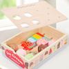 Wooden Counter Playset Pretend Toys Play House Popsicle Dessert Model Toys  Party Favor Gift