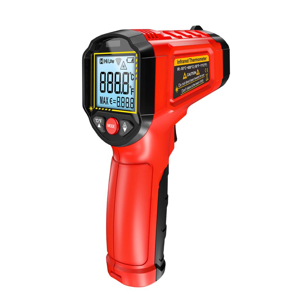 Infrared Thermometer, Noncontact Temperature Sensing Gun, 50 Degrees C To 600 Degrees C (58 Degrees F~1112 Degrees F) with
