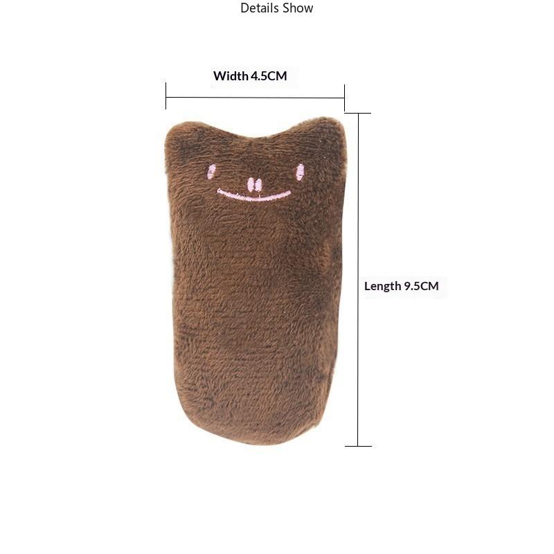 Teeth Grinding Catnip Toys Funny Interactive Plush Cat Toy Pet Kitten Chewing Vocal Toy Claws Thumb Bite Cat Mint For Cats