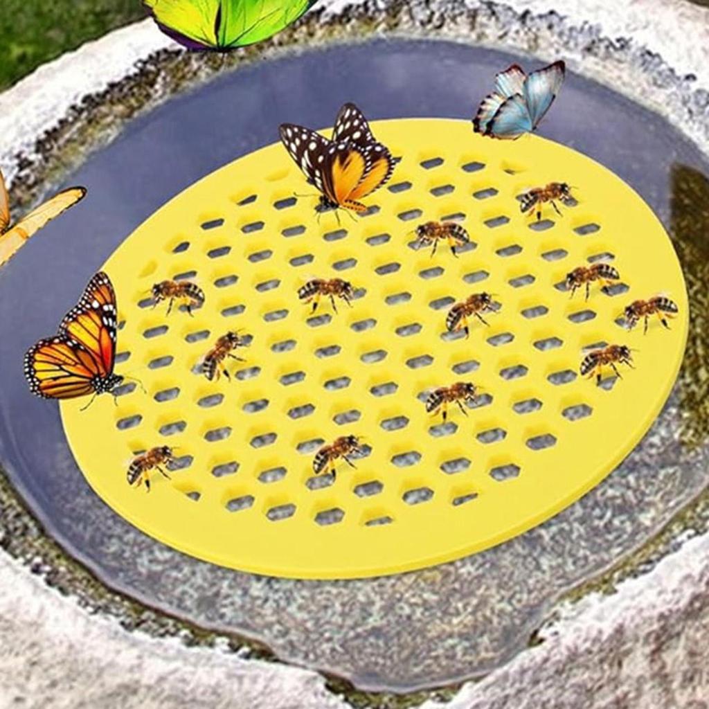 Nouvelle Station Abreuvoirs Abeilles Extérieur Île d'Alimentation Île Flottante Abeille EVA Abreuvoirs Abeilles Papillons pour Baignade Jardin Décor Extérieur