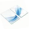 Durable and Stylish Glass Boards with Abstract Stripes Pattern 2x30x52 Cm