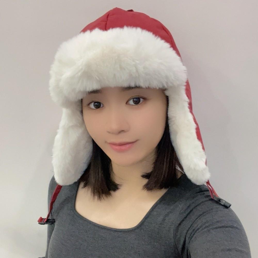 Thickened Winter Pilot Hat Windproof Women Hat Retro Cycling Lei Feng Hat  Outdoor