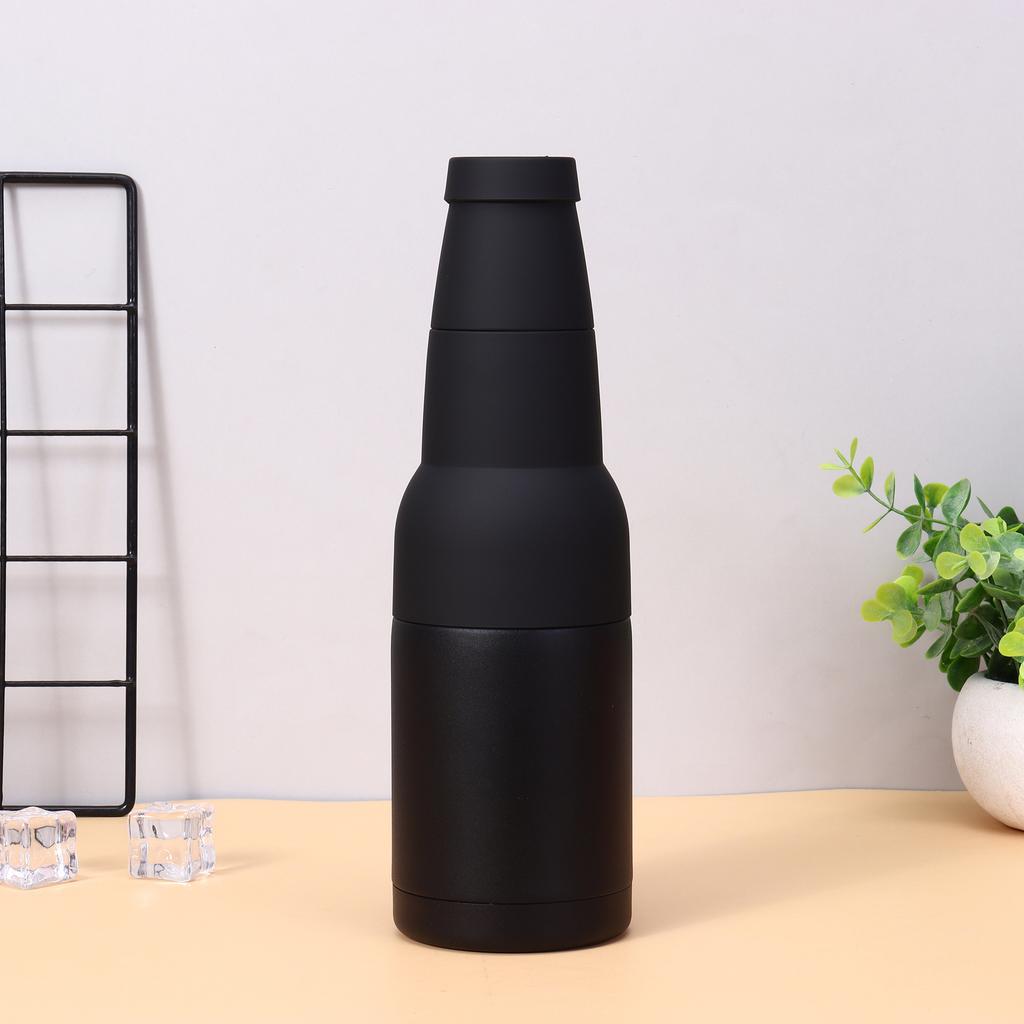 12oz 3 in 1 Stainless Steel Beer Bottle Cooler Insulated Double Wall Beer Bottle Insulators Holder Vacuum