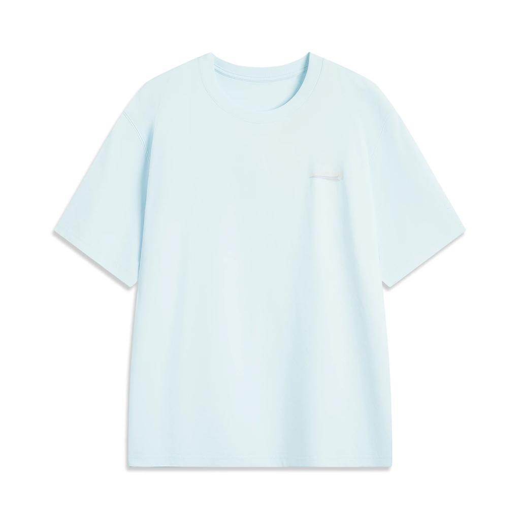 Li Ning T Shirt Unisex Light Sky Blue AHSV229-3