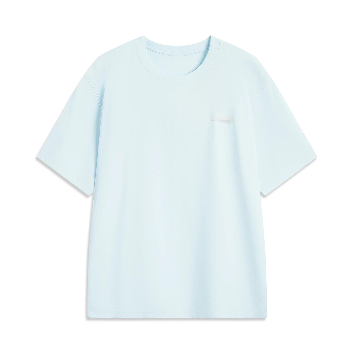 Li Ning T Shirt Unisex Light Sky Blue AHSV229-3 2XL