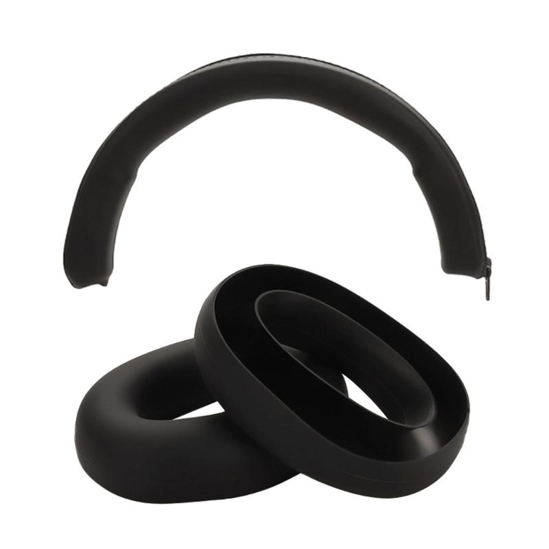 Capa de Almofada de Ouvido de Silicone Macia Flexível Estojo com Manga para Arco de Cabeça para Headset Dedicado Proteção Contra Óleo