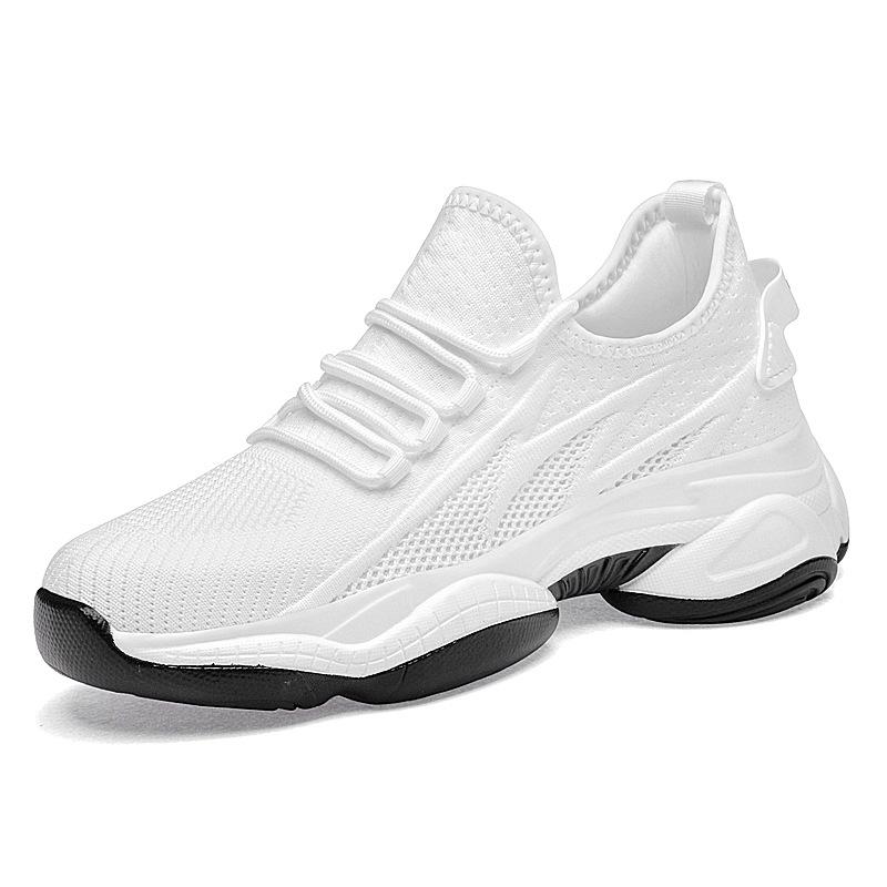 Men's 8CM Height-Increasing Mesh Running Shoes: Soft Sole, Breathable, Casual Sneakers