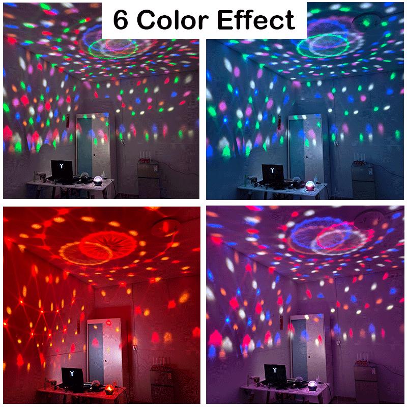 3/6 Colors LED Stage Disco Light for Christmas Party Home KTV Wedding Show DJ Ball Party Lights USB Strobe Lighting