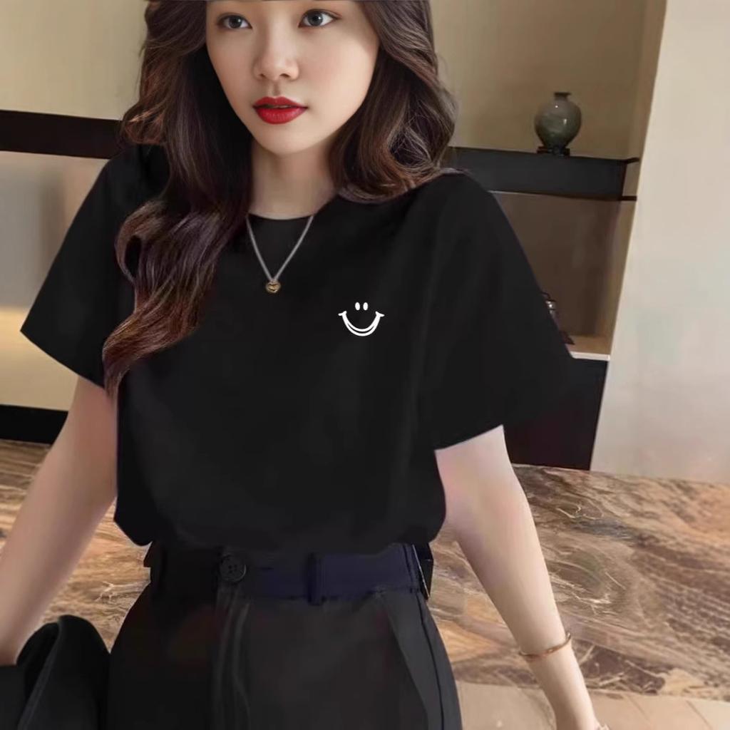 New Cotton T-shirt Women's Spring Summer Large Size Wide Loose Red Short Sleeve Snake Life Clothes Half Sleeve