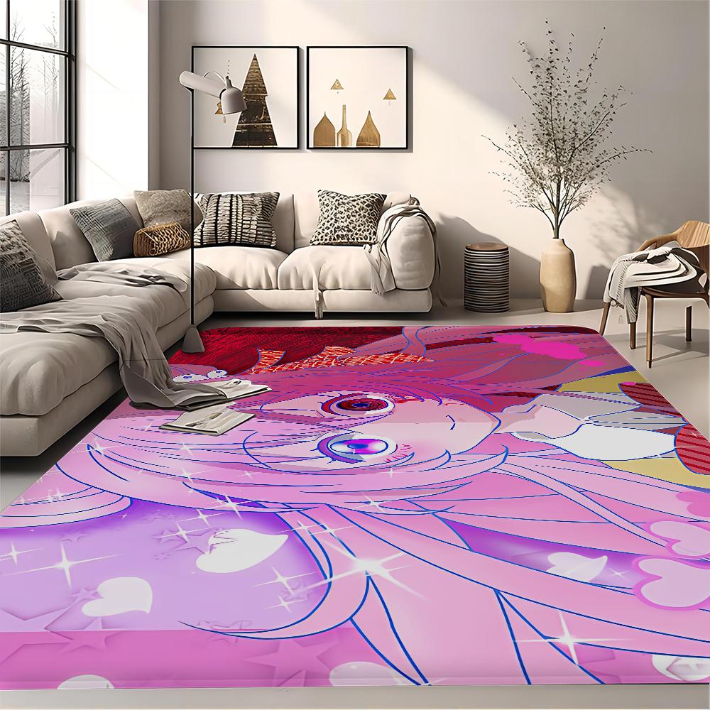Anime Happy Sugar Life Floor Mat Cheaper Anti-slip Modern Living Room Balcony Printed Bedside Mats