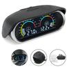 12V 24V  Water Temperature Gauge 2 IN 1 Car Truck LCD Gauge Voltmeter With 1/8 NPT Temp Sensor Water Temp Meter for Auto Cars