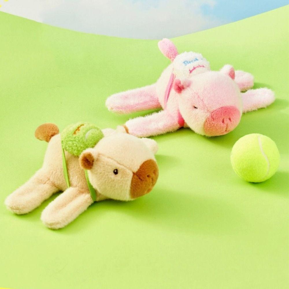 Stuffed Dolls Capybara Slap Bracelets Plush Animal Clap Ring Funny Huggers Slap Toy Kids Gift