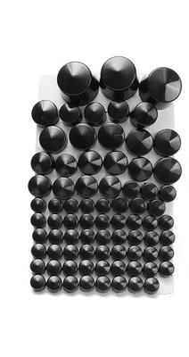 1 Set Motorcycle Screw Chrome Bolt Topper Cover Cap Kit Harley Davidson Dynaglide Twin Cam 1991-2013 Motorcycle Accessories (black)