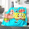 1Pc Spongebob Patrick'S Adventure Blanket Soft Throw Blanket For Home Bedroom Bed Sofa Travel Office Solid Christmas Blanket