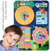 Kids Calendar Time Month Date Day Season Weather Busy Book Learning Chart Board Early Educational Toy for Boys Girls Home School
