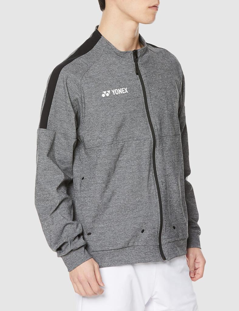 Yonex Jacket Knit Shirt Gray S Warm-up (Fit Style) Men's (010)
