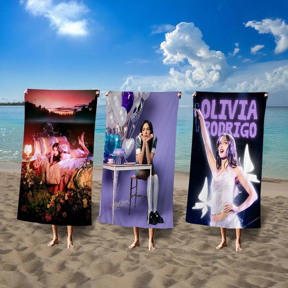 Textilien American Singer O-Olivia R-Rodrigo Microfiber Blanket Quick Drying Beach Towels Oversized Printing Super Pool Towel Blanket