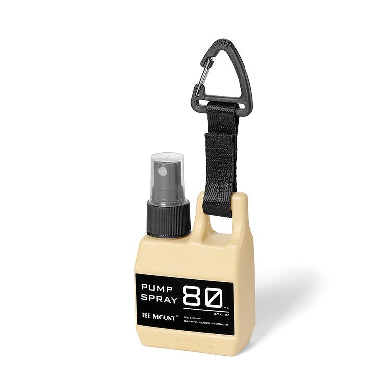 Outdoor 80ml Spray Bottle Buckle Type Alcohol Spray Bottle Press Type Disinfectant Sub Bottle Camping Portable Plastic Pot