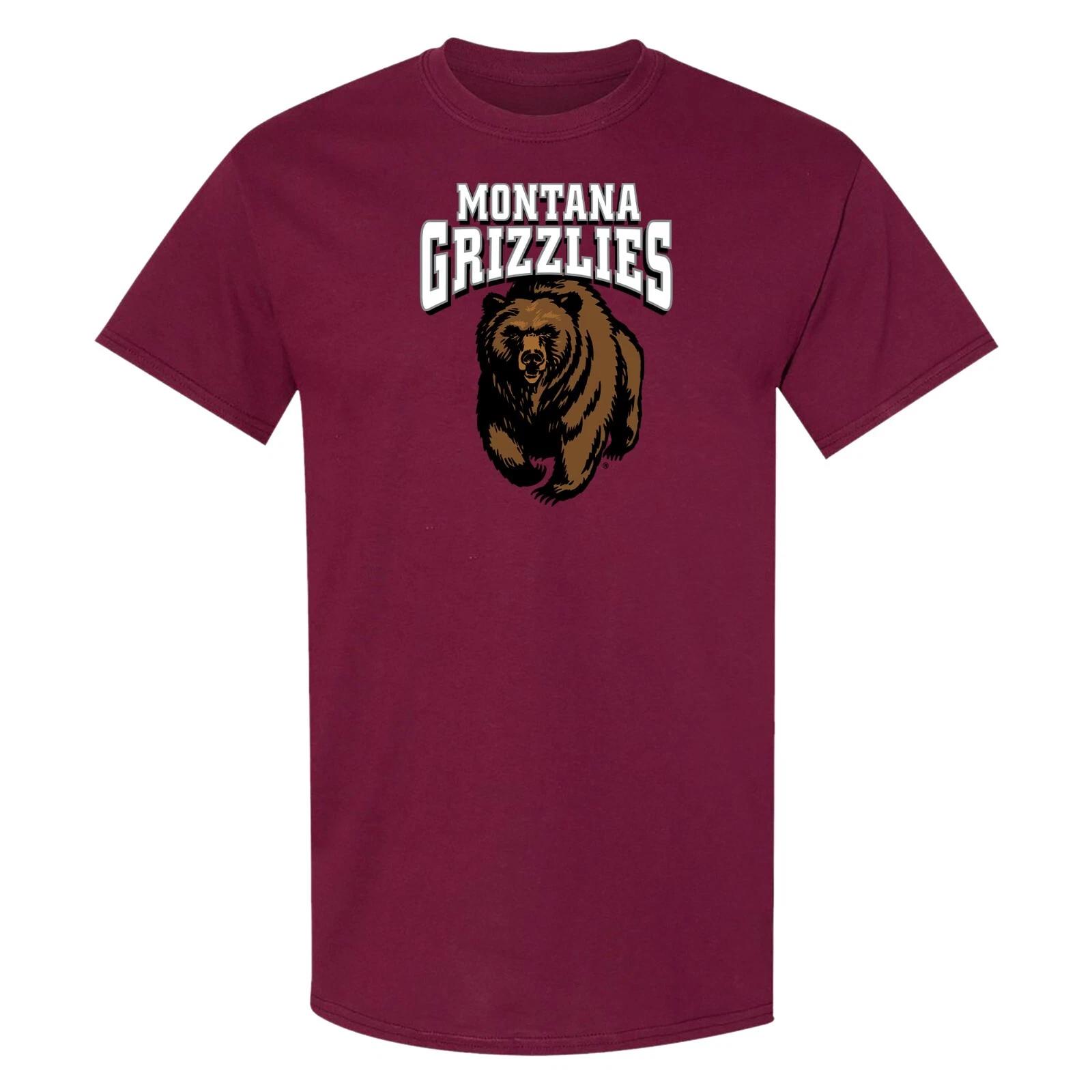 Montana Grizzlies Arch Logo T-Shirt - Maroon 4XL