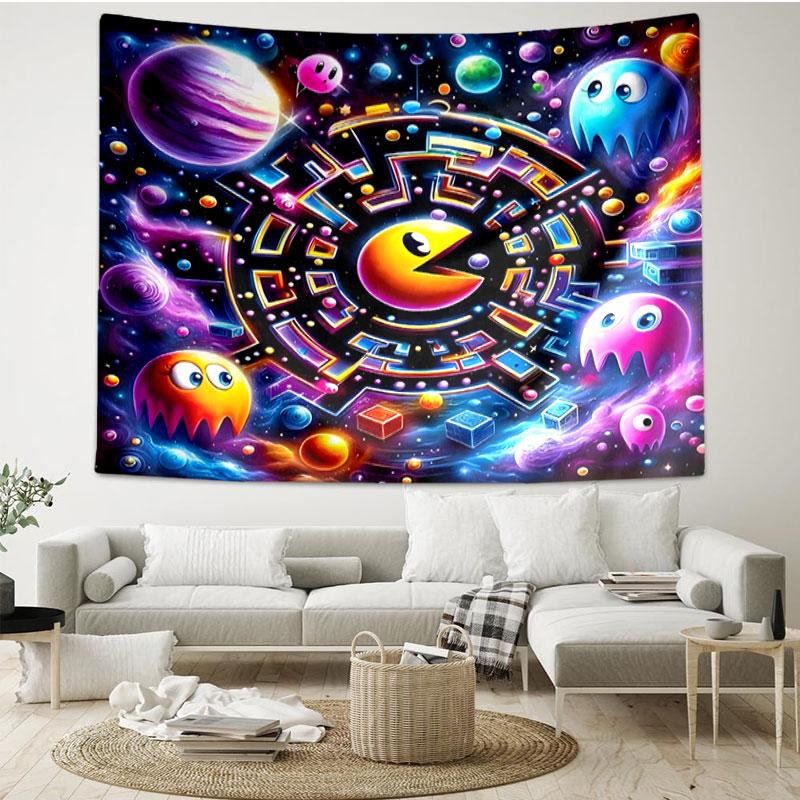 PAC Print Tapestry - Portable Wall Decor Cloth, for Home, Dorm, Travel, Bedroom, Living Room - Ideal Birthday Housewarming Gift