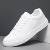 Fashion White Black Men Shoes Comfortable Casual Skateboard Shoes Men Solid Leisure Sneakers Lightweight Walking Shoes