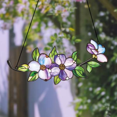 Decorațiune Agățată Floare Artă de Perete Ornament Agățat de Fereastră Prindător de Soare Floral Față-Verso