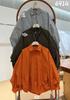 We1116 Herbst Neu Damen Revers Japanisches Baumwollhemd Lockeres Hemd Oberteil Strickjacke Kariert Literarisch und Künstlerisch Lässig