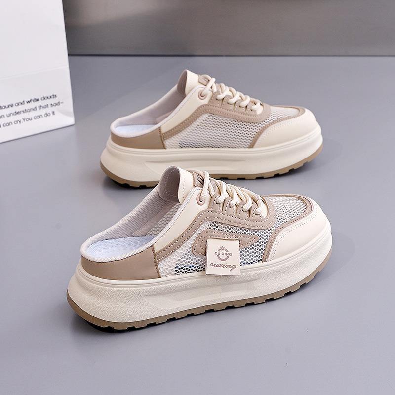 New Hollowed-out Breathable Thick-soled Height-increasing Casual Slippers Sandals and Board Shoes