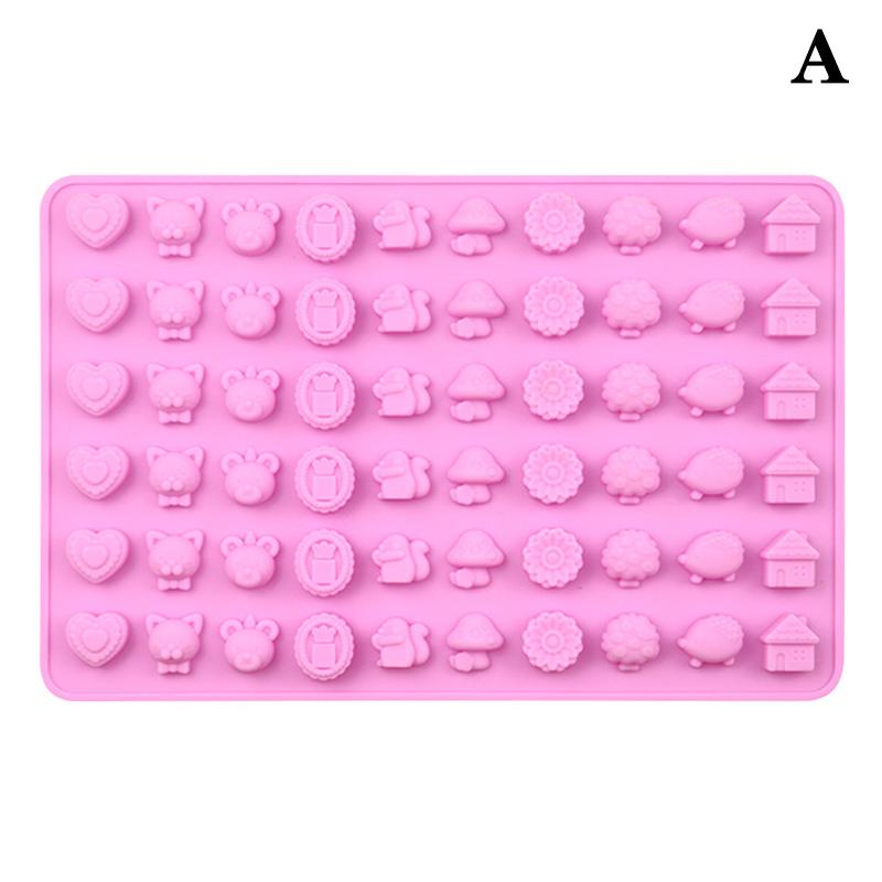 1pc 32/48/60 Cell Forest Animals Mold Silicone Molds Pastry Fudge Chocolate Candy Making Molds DIY Baking Decoration Tools Cake