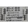 Chromowane 3D Emblematy z literami na klapę bagażnika dla Mercedes Benz SLK32 SLK55 AMG SLK200 SLK230 SLK250 SLK300 SLK320 SLK350 4MATIC CDI