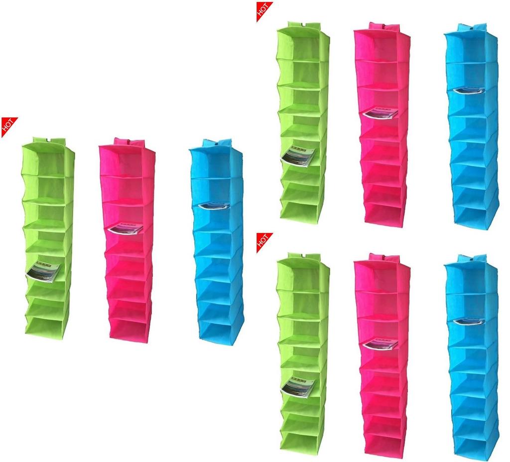 8tier Nonwoven Hanging Shoe Organizer For Closet Storage And Home Organization